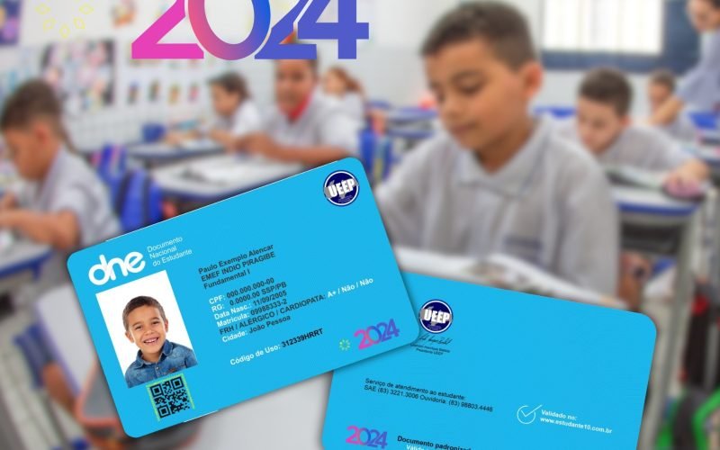 Novas Carteiras de Estudante de 2024 passam a ser emitidas em todo o Estado da Paraíba