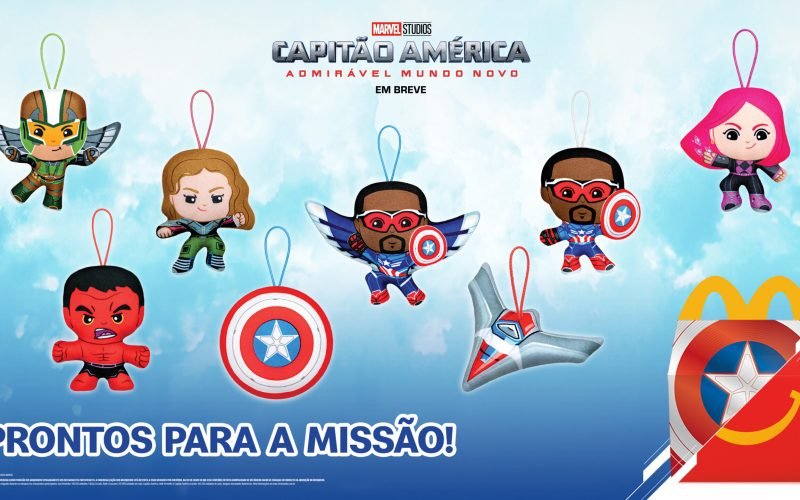 McLanche Feliz traz brinquedos de “Capitão América: Admirável Mundo Novo”