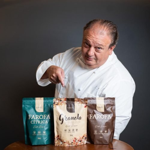 NUI lança linha artesanal de granola e farofas assinada por Érick Jacquin