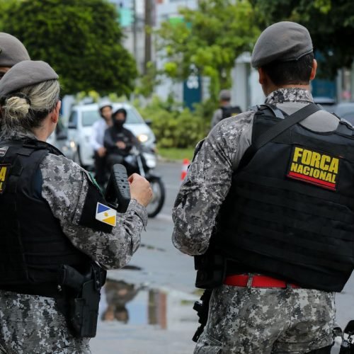 Natal (RN) , 18.03.2023 - 18/03/2023 FORÇA NACIONAL ATUANDO NO RIO GRANDE DO NORTE.  FOTO: TOM COSTA/MJSP