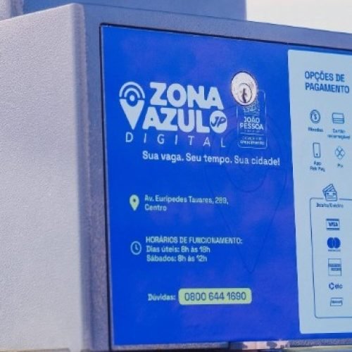 Zona Azul começa a cobrar estacionamento em João Pessoa; veja ruas e valores