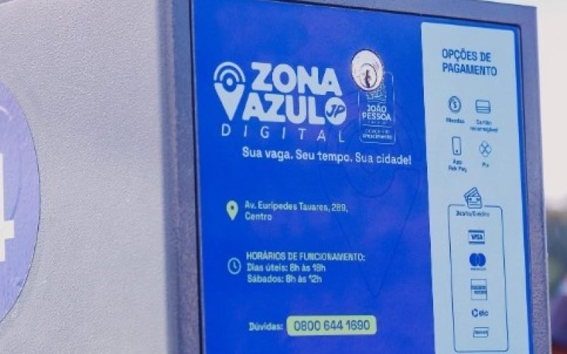 Zona Azul começa a cobrar estacionamento em João Pessoa; veja ruas e valores