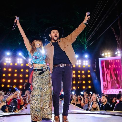 Samyra Show grava DVD com Mano Walter, Priscila Senna, Léo Foguete e Iguinho & Lulinha