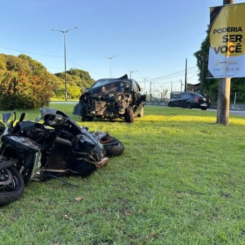Maio Amarelo: Veículos destruídos em acidentes são expostos em João Pessoa para alertar motoristas