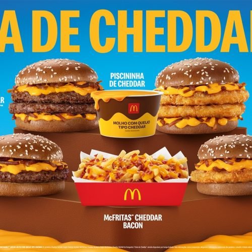 Onda de cheddar no Méqui: família Cheddar McMelt chega com seis itens e marca a volta da icônica