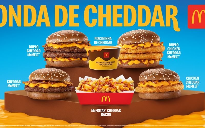 Onda de cheddar no Méqui: família Cheddar McMelt chega com seis itens e marca a volta da icônica