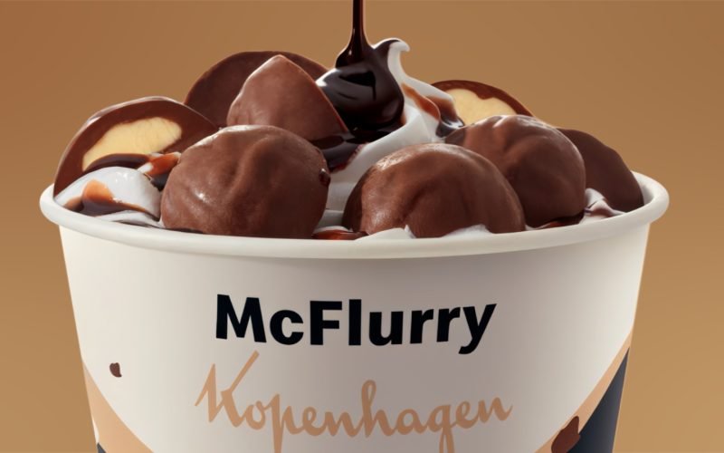 Méqui anuncia volta do McFlurry Trufa Língua de Gato Duo em parceria com a Kopenhagen