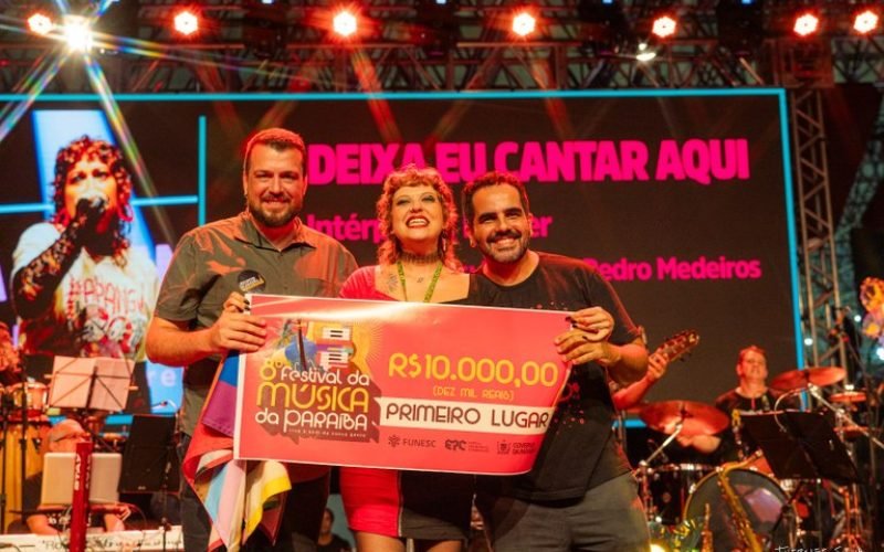 Com “Deixa Eu Cantar Aqui”, Pricler conquista canção vencedora e melhor intérprete no Festival de Música da Paraíba
