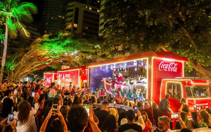 Caravana de Natal da Coca-Cola chega a Campina Grande neste sábado; confira percurso