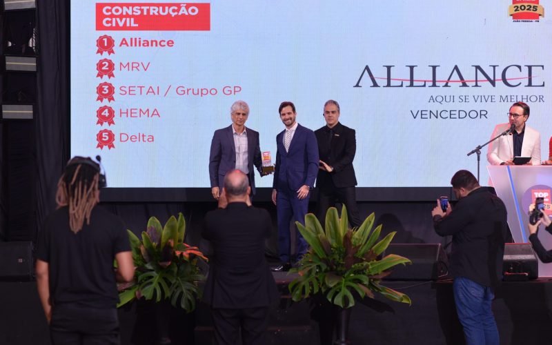 Construtora Alliance é vencedora do Top of Mind 2025 na categoria Construção Civil