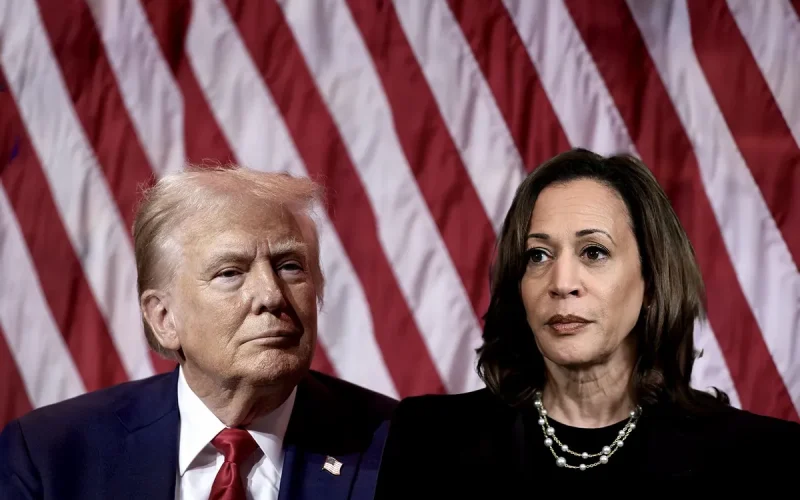 Kamala Harris e Donald Trump empatam em 1ª urna apurada