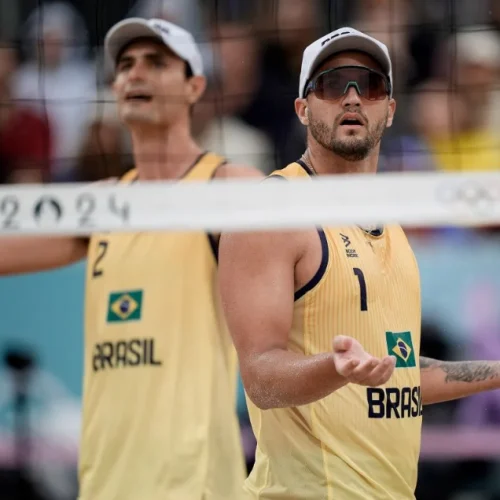 André e paraibano George perdem para dupla de Cuba no vôlei de praia