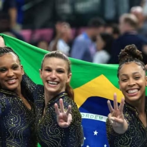 Brasil conquista medalha inédita por equipes da ginástica artística; EUA ficam com o ouro