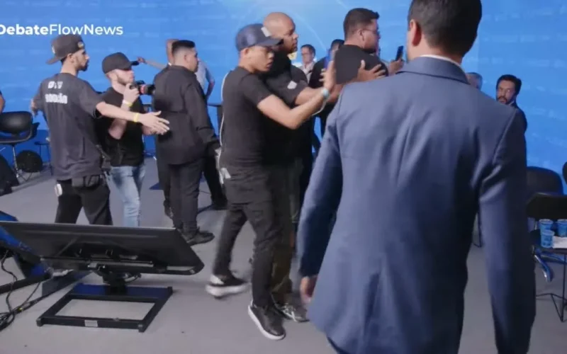 Marçal é expulso de debate após acusação contra Ricardo Nunes e incidente violento entre assessores